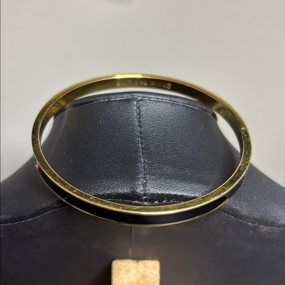 Kate Spade Black Gold Bangle Minimalist Bracelet - Picture 3 of 6